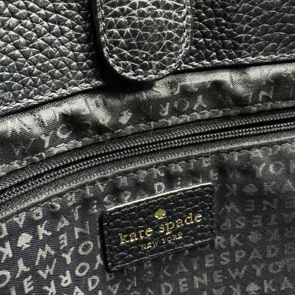 Kate Spade New York Chester Street Kalen Black Pebble Leather Medium Satchel - Picture 5 of 7